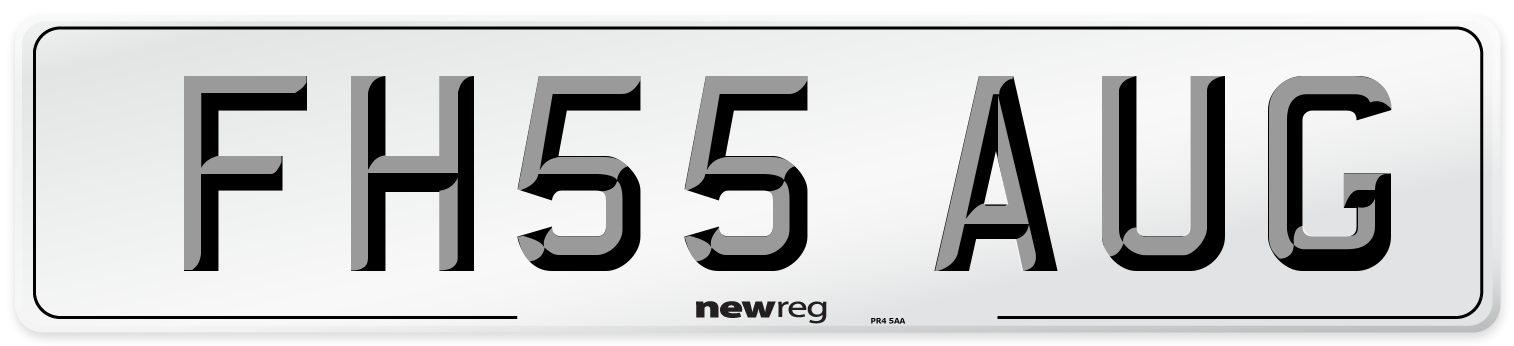 FH55 AUG Number Plate from New Reg